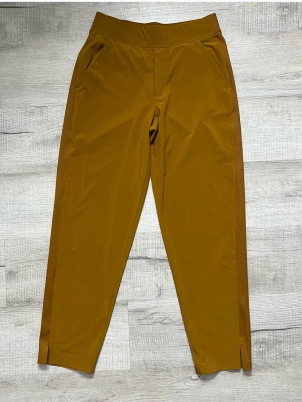 ATHLETA- Brooklyn Mid-Rise Ankle Pant, Brass Yellow,  Size 4